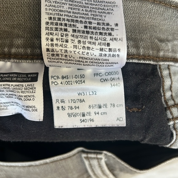 **GUY’S LEVI’S 511~LIGHT GRAY~W31 X L32 - Picture 5 of 6
